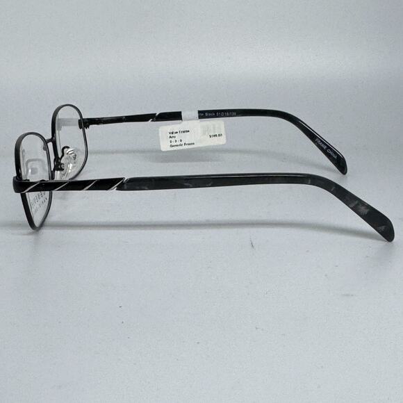 Genevieve Paris Design Eyeglass Frames Matte Black/Silver 51/18/135 17036 - Picture 2 of 7